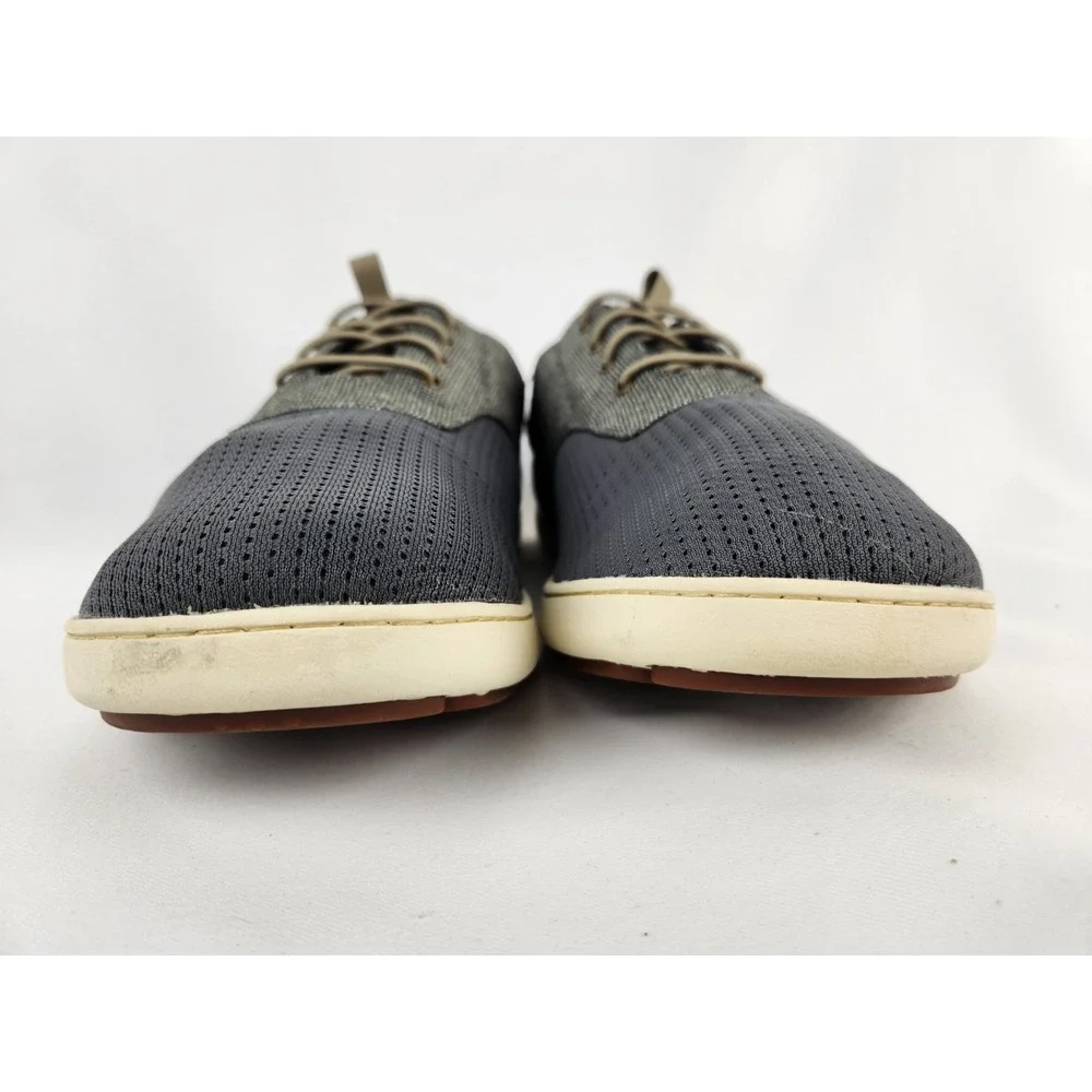 OluKai Men's Nohea Moku Sneaker‎ Size 9.5 Grey Shoes Slip On Loafer Boat Beach